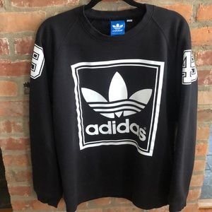 Black and white adidas sweatshirt